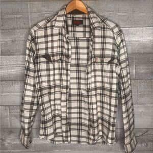 Fjallraven womens Plaid flannel Button-Up Shirt